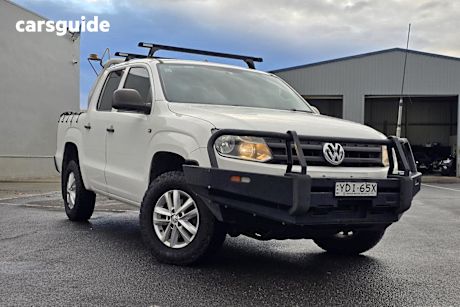 White 2015 Volkswagen Amarok Dual Cab Utility TDI420 Core Edition (4X4)