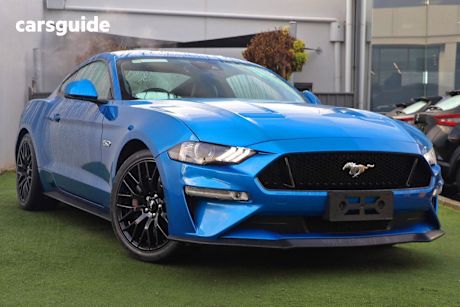 Blue 2021 Ford Mustang Fastback GT 5.0 V8