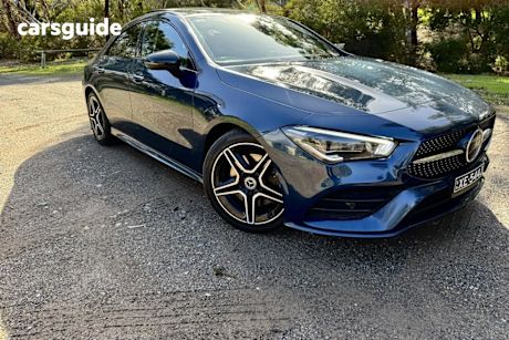 Blue 2020 Mercedes-Benz CLA200 Coupe