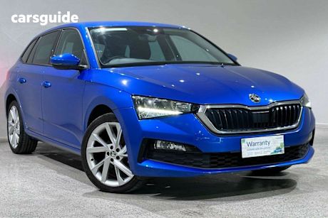 Blue 2022 Skoda Scala Hatchback 110 TSI Ambition