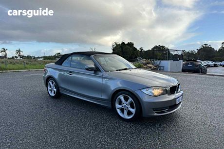 Grey 2010 BMW 120I Convertible