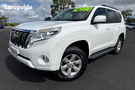 White 2015 Toyota Landcruiser Prado Wagon GXL (4X4)