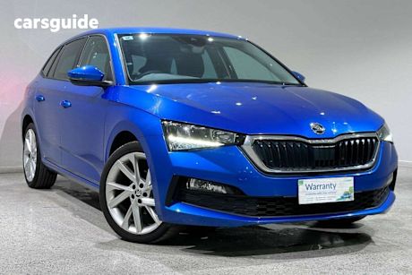 Blue 2022 Skoda Scala Hatchback 110 TSI Ambition