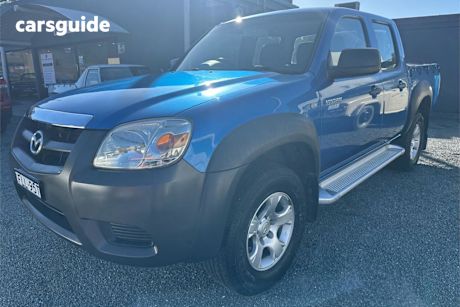 Blue 2011 Mazda BT-50 Dual Cab Pick-up Boss B3000 DX