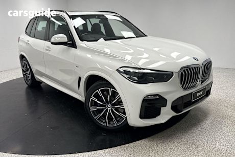 White 2019 BMW X5 Wagon Xdrive 30D Xline (5 Seat)