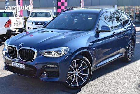 Blue 2020 BMW X3 Wagon Xdrive30I M Sport