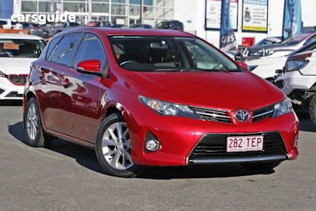 Red 2013 Toyota Corolla Hatchback Ascent Sport