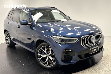 Blue 2019 BMW X5 Wagon Xdrive 30D