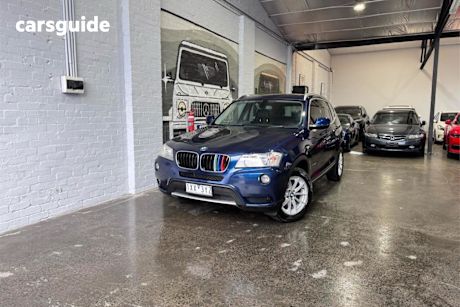 Blue 2011 BMW X3 Wagon Xdrive 20D