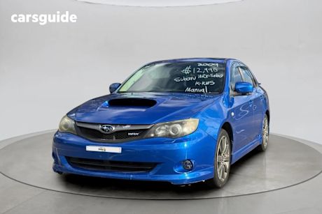 Blue 2009 Subaru Impreza Sedan WRX (awd)