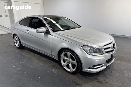 Silver 2012 Mercedes-Benz C250 Coupe CDI BE