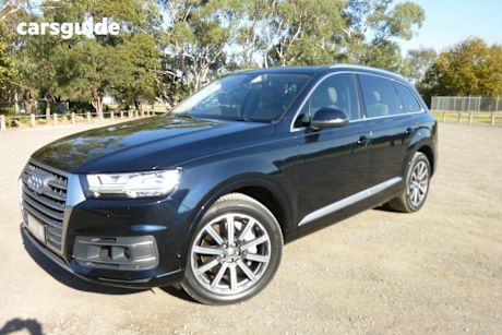 Blue 2016 Audi Q7 Wagon 3.0 TDI Quattro