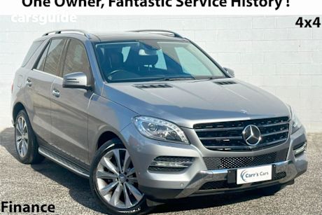 Silver 2013 Mercedes-Benz ML350 Wagon CDI Bluetec (4X4)