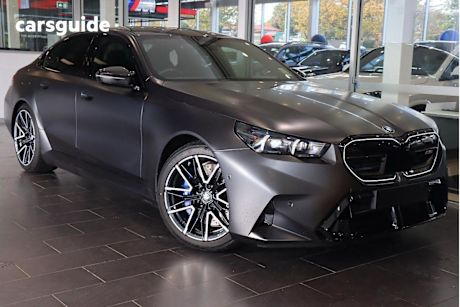 Grey 2024 BMW M5 Sedan