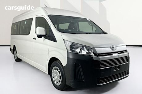 White 2021 Toyota Hiace Bus Slwb Commuter (12 Seats)