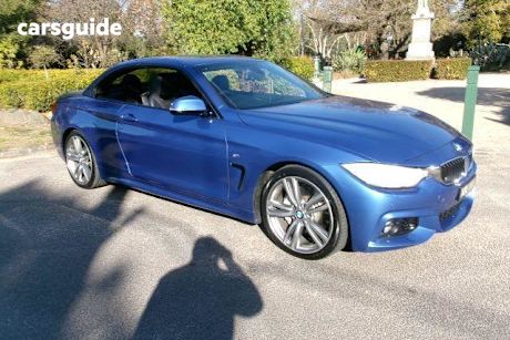 Blue 2014 BMW 435I Convertible