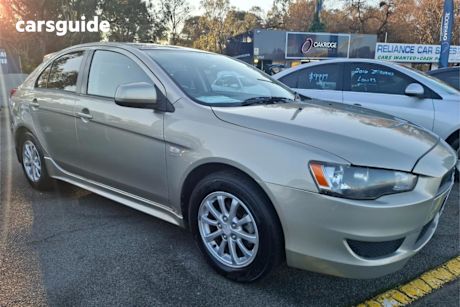 Gold 2010 Mitsubishi Lancer Hatchback ES Sportback