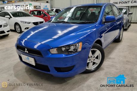 Blue 2013 Mitsubishi Lancer Sedan ES