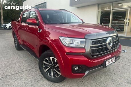 Red 2025 GWM Cannon Dual Cab Utility Ultra (4X4)