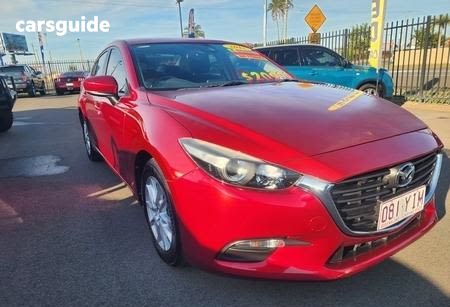 Red 2018 Mazda Mazda3 Sedan