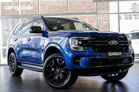 Blue 2024 Ford Everest Wagon Sport (rwd)
