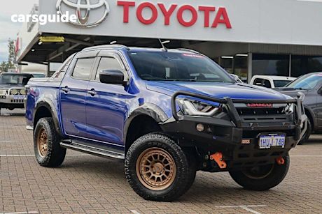 Blue 2022 Isuzu D-MAX Crew Cab Utility X-Terrain (4X4)
