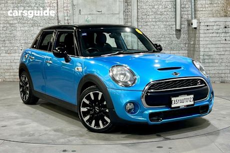 Blue 2014 Mini Cooper Hatchback S 5D Hatch