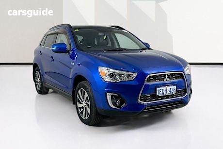 Blue 2014 Mitsubishi ASX Wagon XLS (4WD)