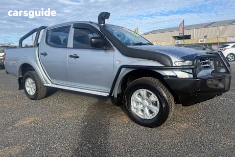 Silver 2015 Mitsubishi Triton Double Cab Utility GLX (4X4)