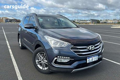 Blue 2017 Hyundai Santa FE Wagon Active Crdi (4X4)
