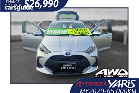 Silver 2020 Toyota Yaris Hatch SX HYBRID