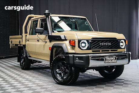 Beige 2025 Toyota Landcruiser 70 Series Double Cab Chassis LC79 GXL + Diff Locks