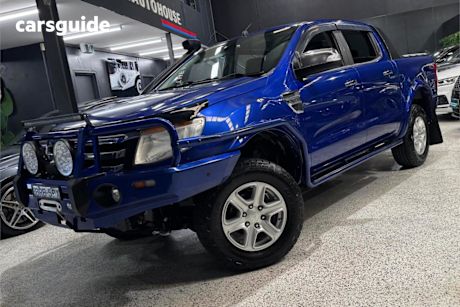 Blue 2014 Ford Ranger Dual Cab Utility XLT 3.2 (4X4)