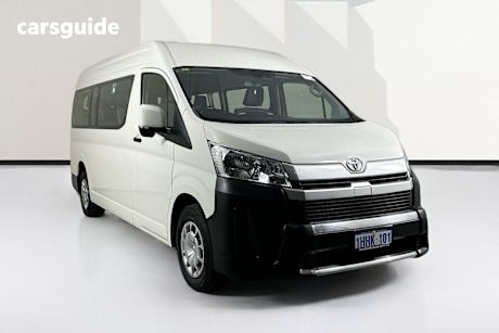 White 2021 Toyota Hiace Bus Slwb Commuter (12 Seats)