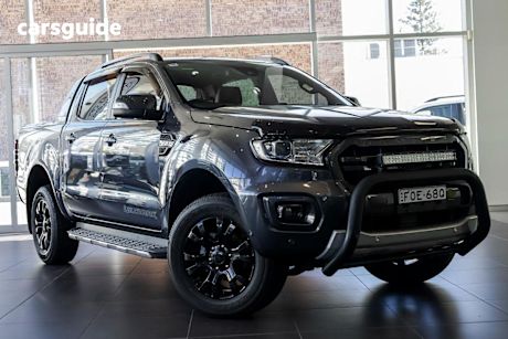 Grey 2020 Ford Ranger Double Cab Pick Up Wildtrak X (4X4)