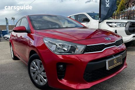 Red 2017 Kia RIO Hatchback S