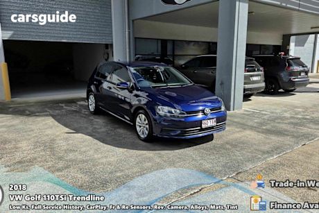 Blue 2018 Volkswagen Golf Hatchback 110 TSI Trendline