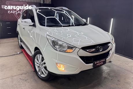 White 2010 Hyundai IX35 Wagon Highlander (awd)