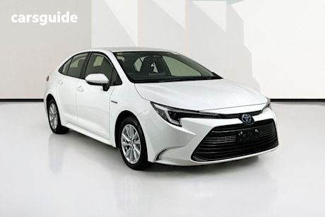 White 2023 Toyota Corolla Sedan Ascent Sport Hybrid