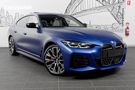 Blue 2023 BMW I4 Coupe M50 Gran Coupe