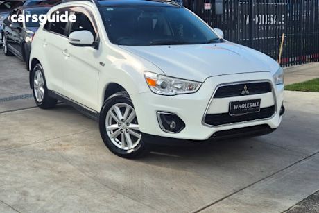White 2014 Mitsubishi ASX Wagon Aspire (4WD)
