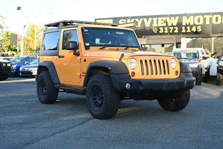 Yellow 2012 Jeep Wrangler Hatch JK Sport Softtop 2dr Man 6sp 4x4 3.6i