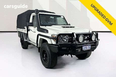 White 2020 Toyota Landcruiser Cab Chassis GXL (4X4)