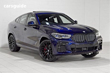 Blue 2022 BMW X6 Coupe Xdrive30D M Sport