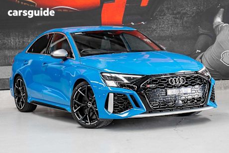 Blue 2022 Audi RS3 Sedan 4WD