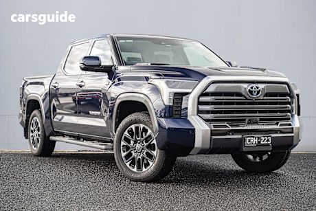 Blue 2023 Toyota Tundra Dual Cab Pick-up Limited