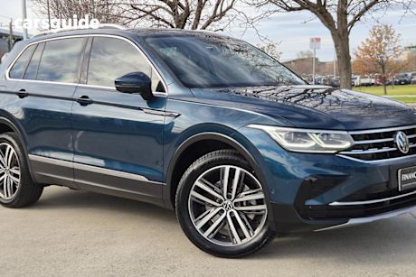 Blue 2021 Volkswagen Tiguan Wagon 162TSI Elegance