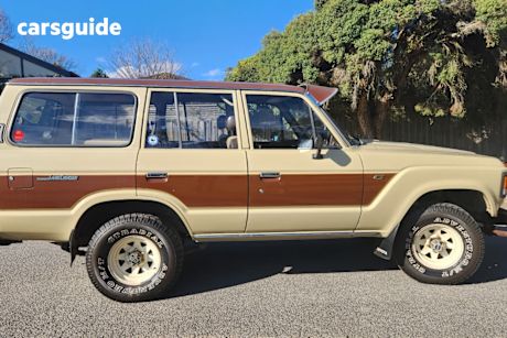 Beige 1981 Toyota Landcruiser Wagon (4X4)