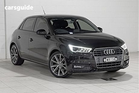 Black 2017 Audi A1 Hatchback Sportback 1.4 Tfsi Sport
