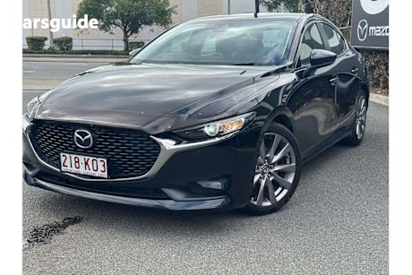 Black 2019 Mazda Mazda3 Sedan G25 EVOLVE F